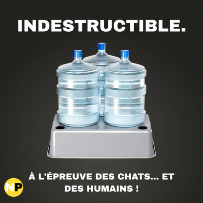 ZEN LITTER by NuvraPet™ - Bac à Litière en Acier INOX