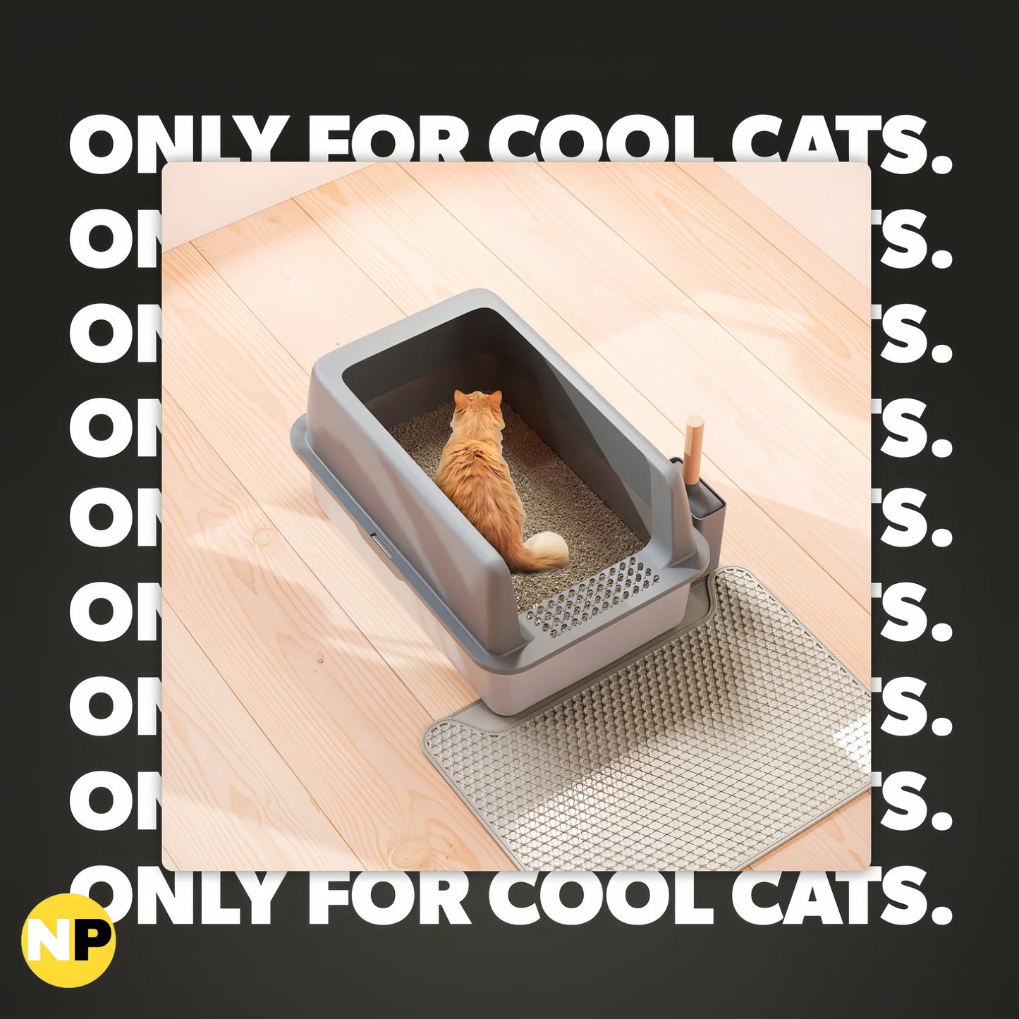ZEN LITTER by NuvraPet™ - Bac à Litière en Acier INOX