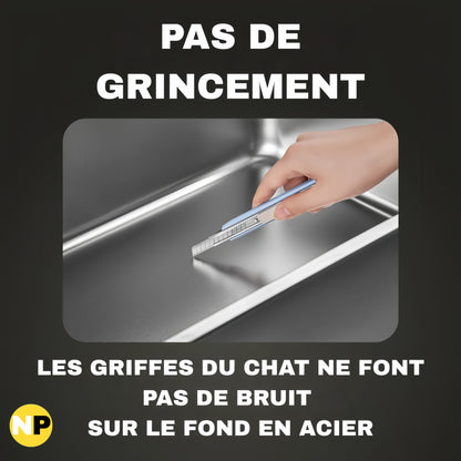 ZEN LITTER by NuvraPet™ - Bac à Litière en Acier INOX