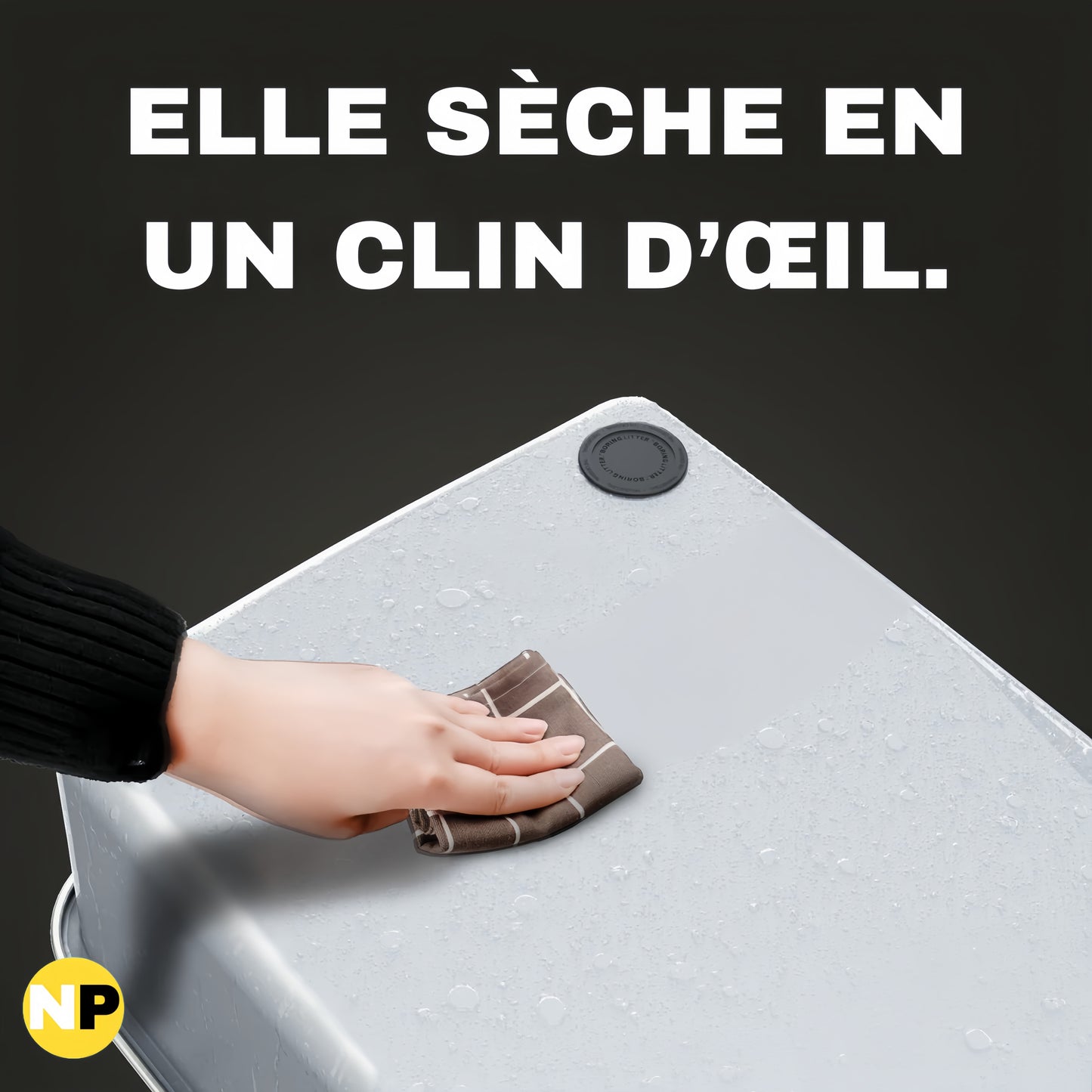 ZEN LITTER by NuvraPet™ - Bac à Litière en Acier INOX