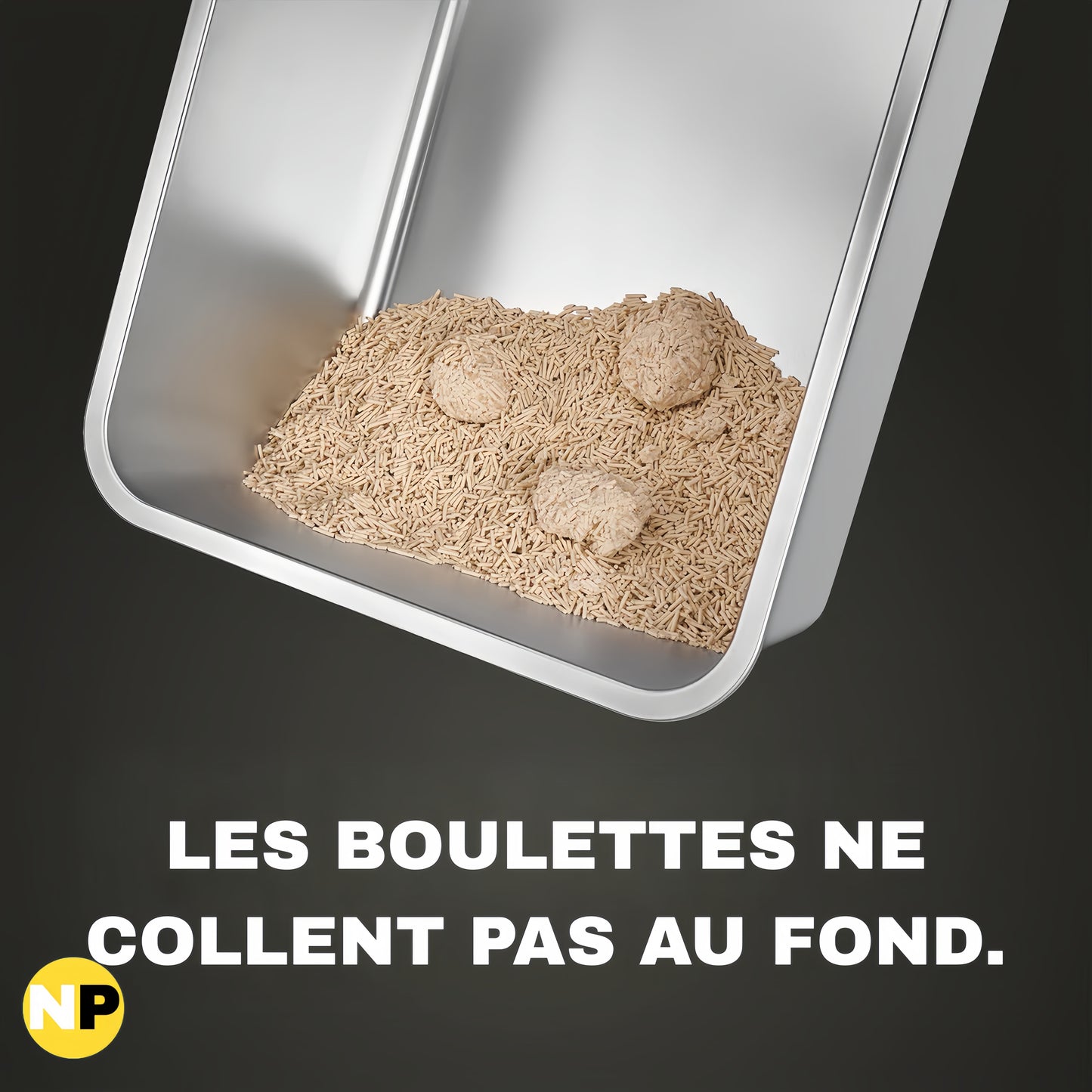 ZEN LITTER by NuvraPet™ - Bac à Litière en Acier INOX